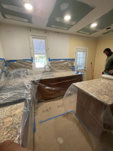Protective Sheeting During Restoration